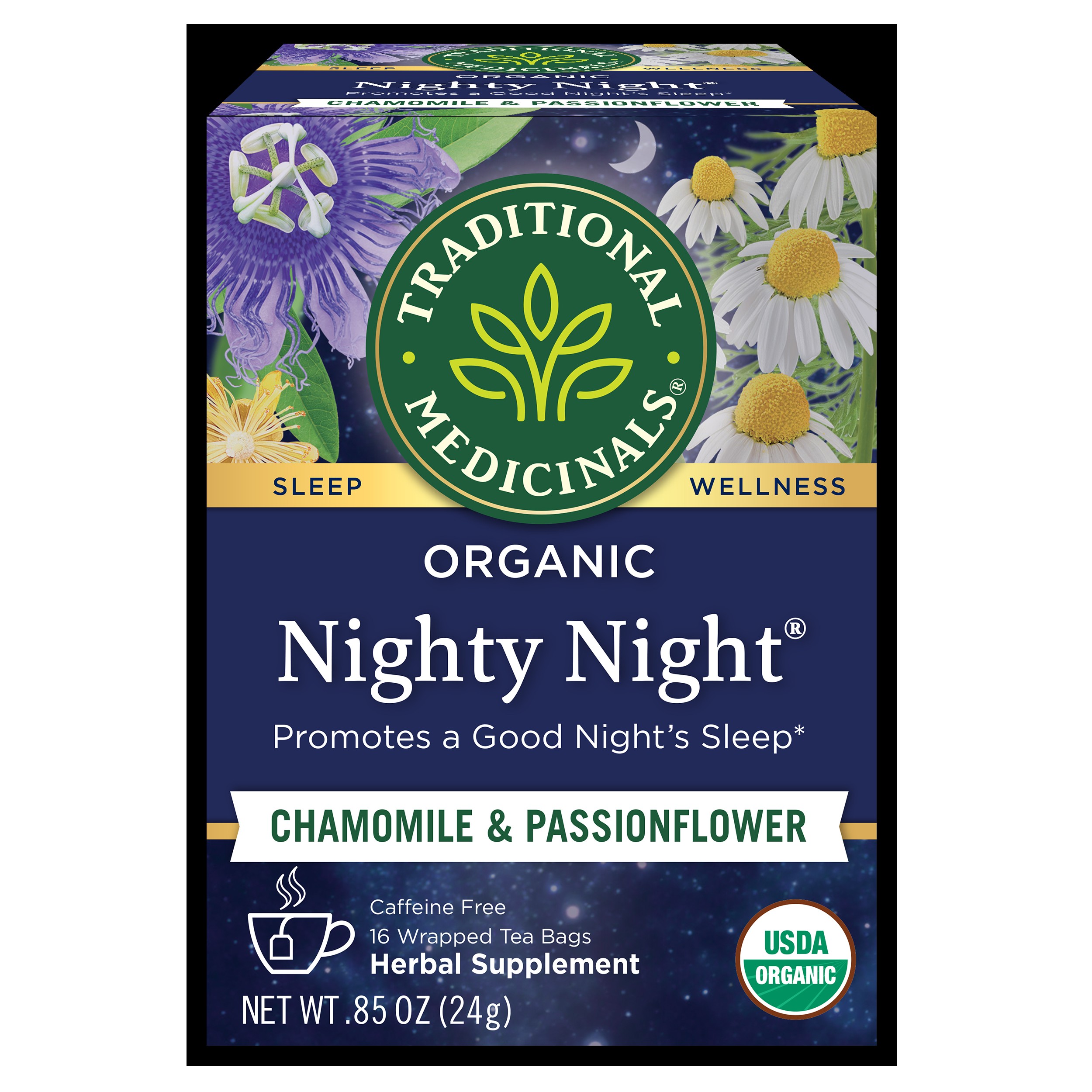 TRADITIONAL MEDICINALS NIGHTY NIGHT ORG TEA 0.05 Lbs