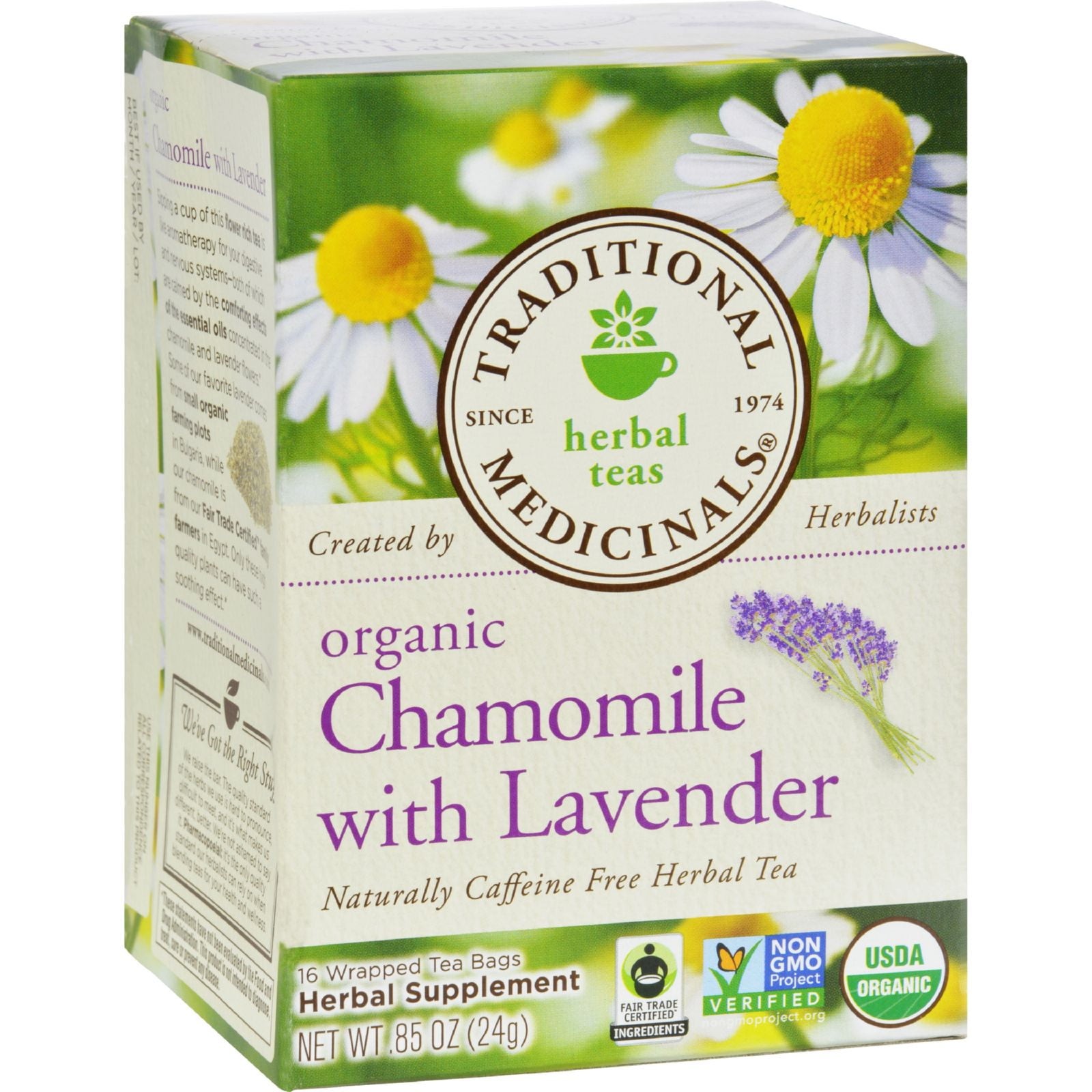 TRADITIONAL MEDICINALS ORGANIC CHAMOMILE W LAVENDER 16 Each
