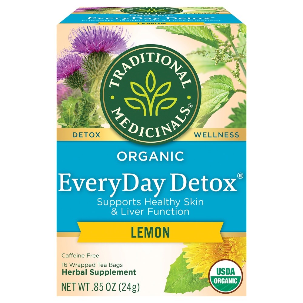 TRADITIONAL MEDICINALS EVERYDAY DETOX LEMON 16 Each