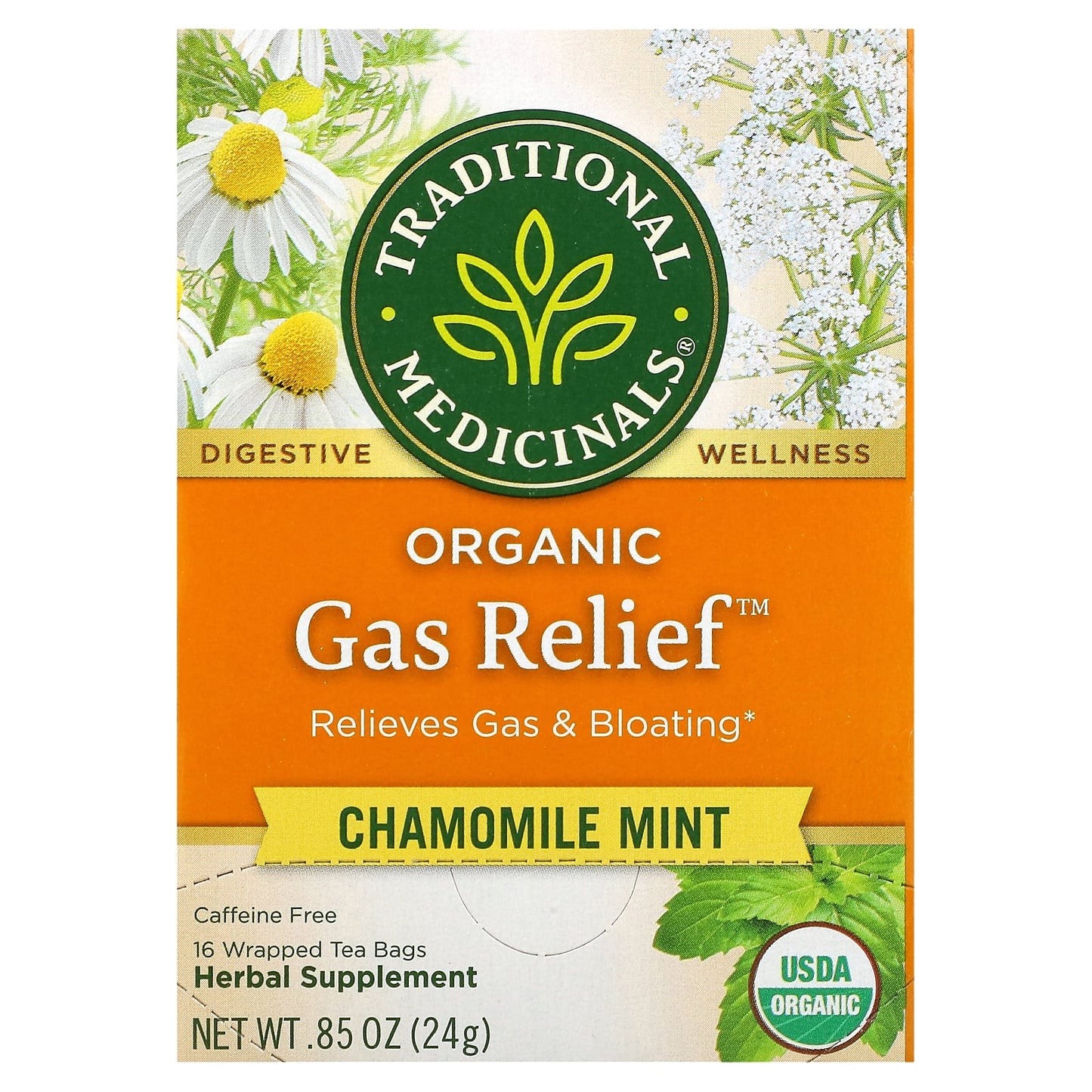 TRADITIONAL MEDICINALS ORGANIC GAS RELIEF 0.05 Lbs