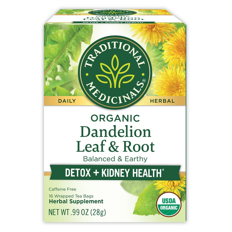 TRADITIONAL MEDICINALS DANDELION LEAF And ROOT ORG TEA 0.05 Lbs