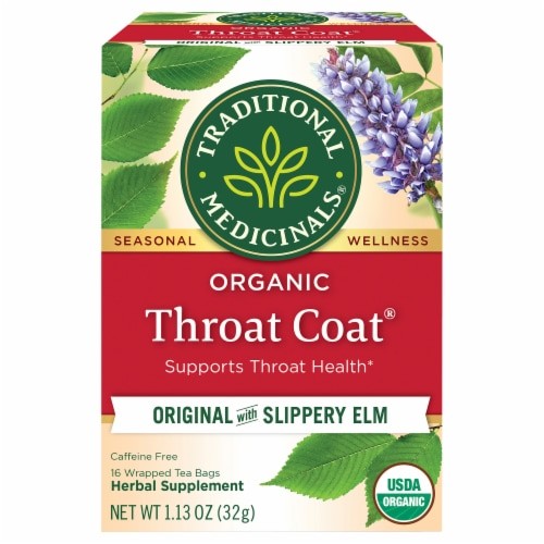 TRADITIONAL MEDICINALS ORGANIC THROAT COAT 16 Each