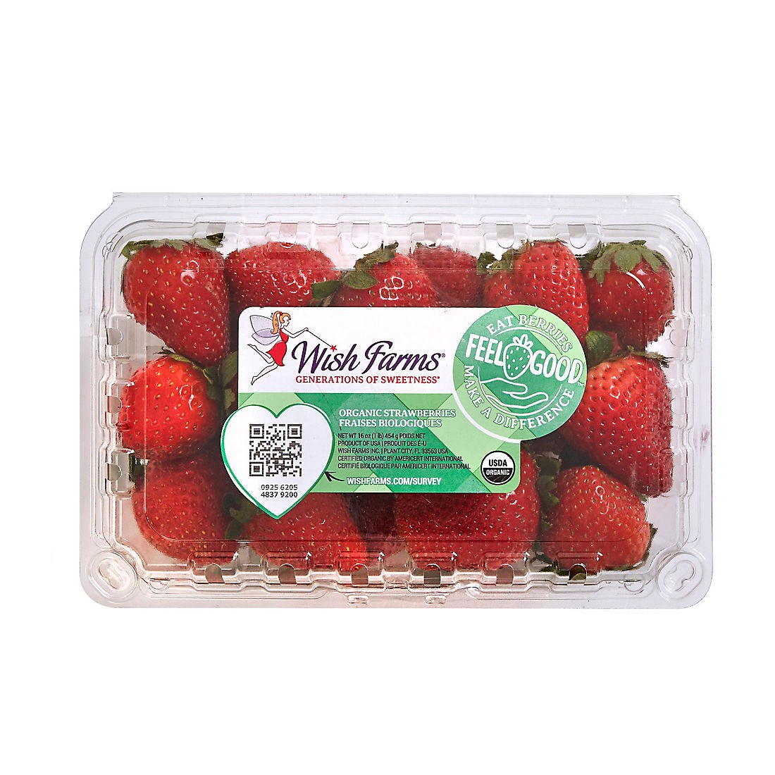 Organic Strawberry 1 LBS