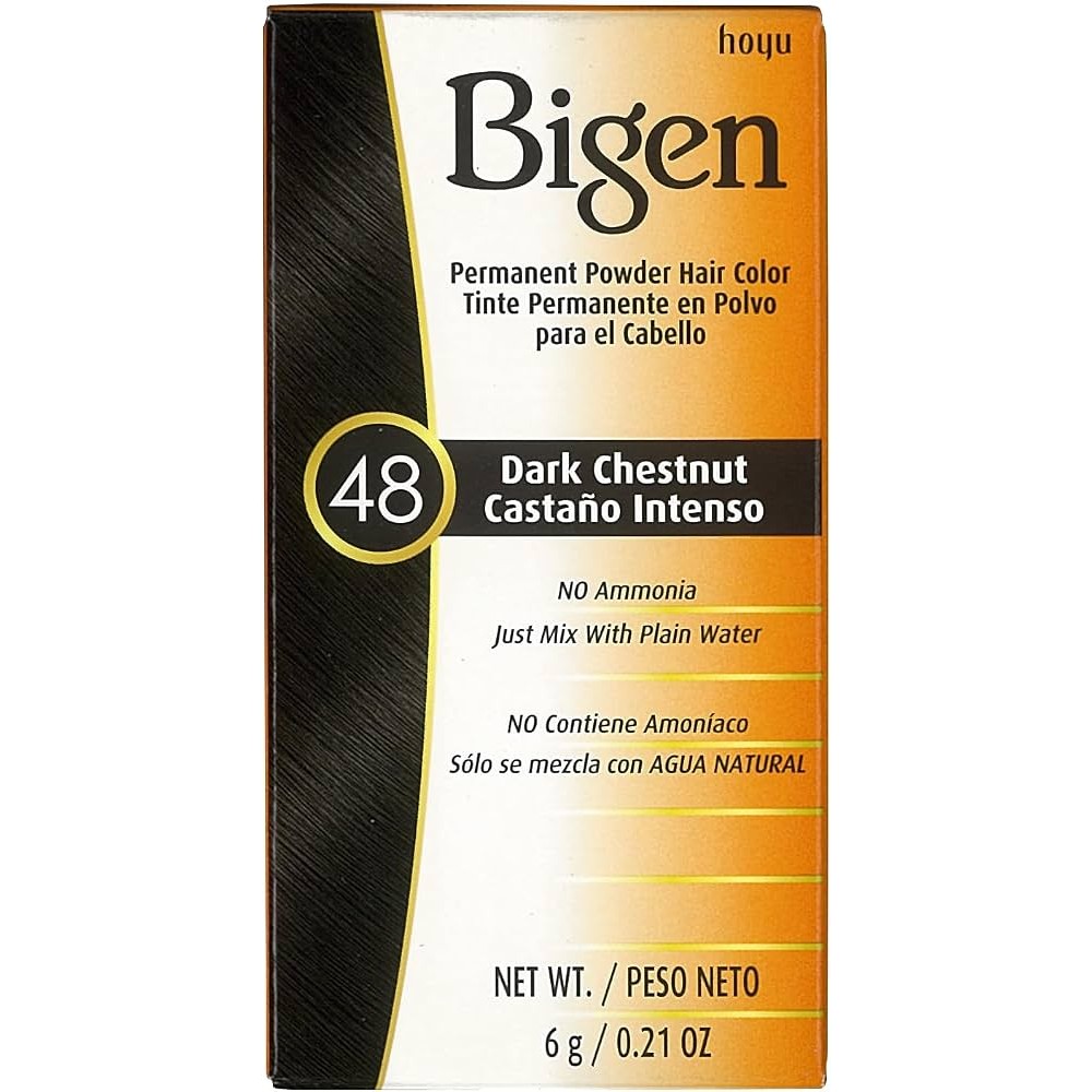 DARK CHESTNUT HAIR COLOR (48) BIGEN 6 GM