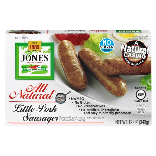 JONES LITTLE PORK SAUSAGES 12 OZ 12 OZ