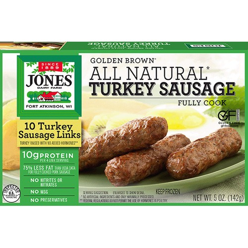 JONES GLDN BRWN TURKEY LINKS 5 OZ