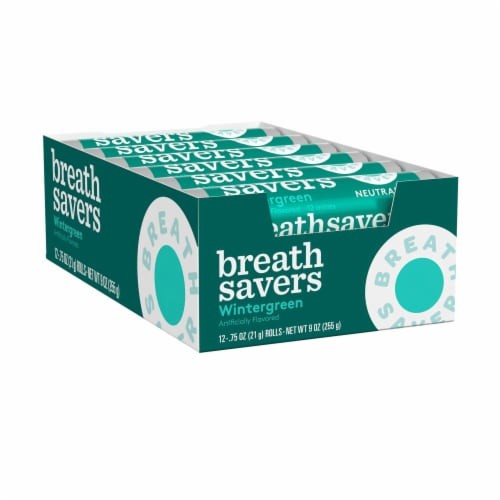 Breath Savers:Mints Wintergreen 12 EACH