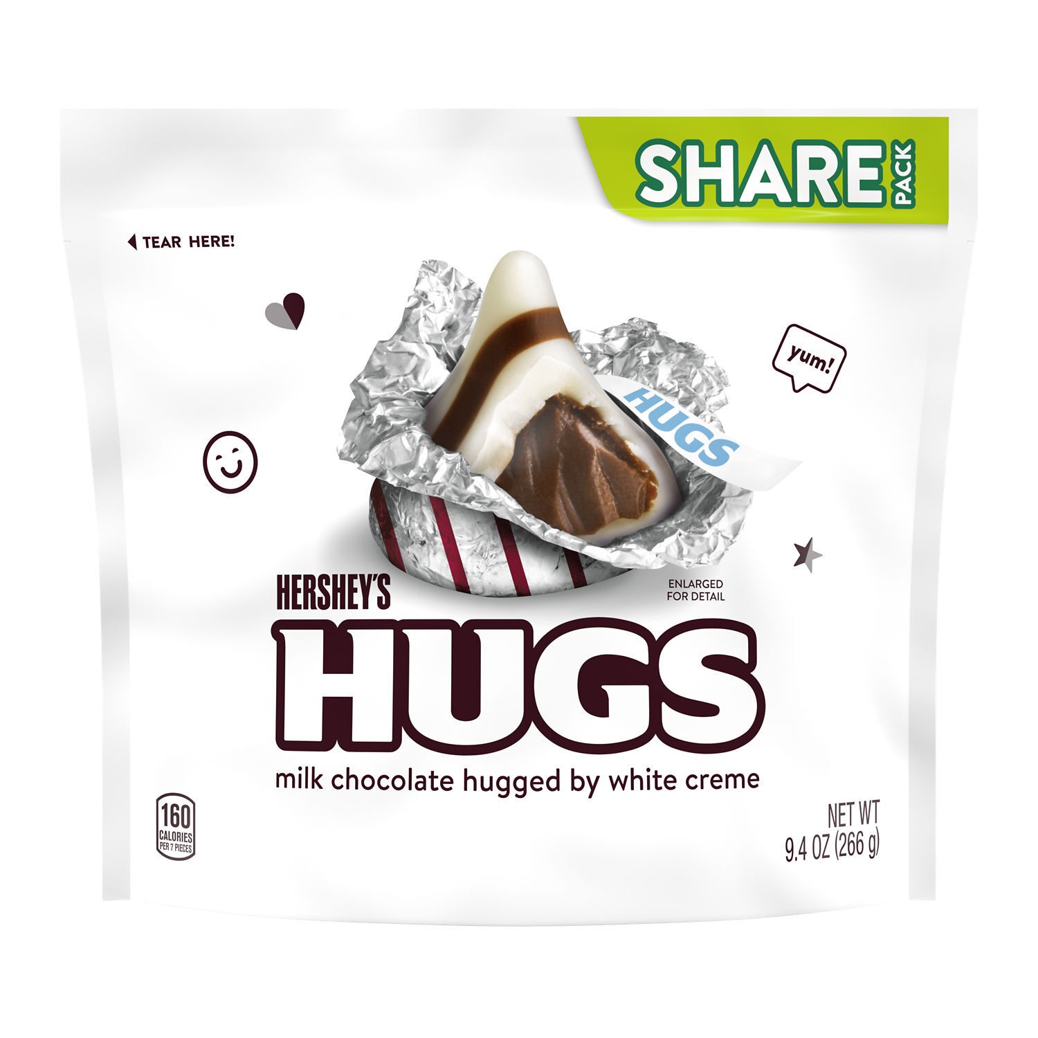 HERSHEYS HUGS 10.6 OZ