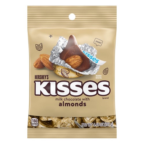 KISSES WITH ALMONDS 4 OZ