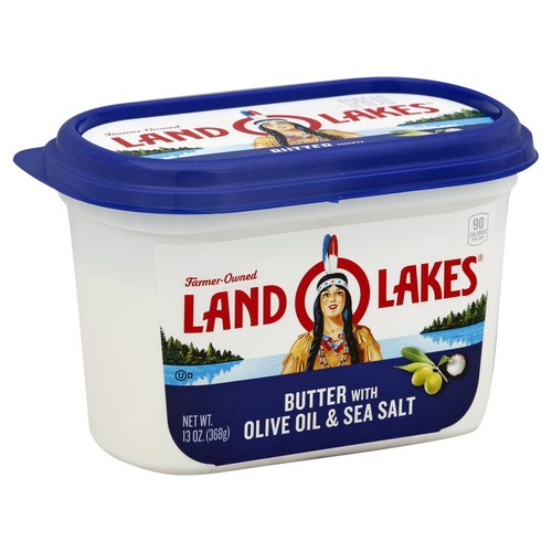 LAND O LAKE BUTTER W/OLV&SSLT 13 OZ