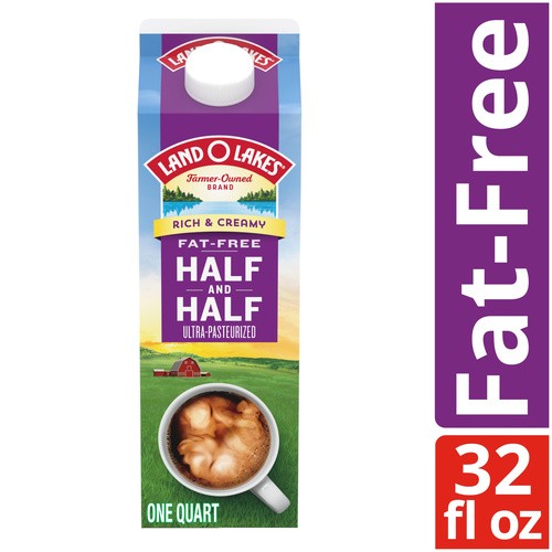 LAND O LAKES FF HALF&HALF 32 OZ