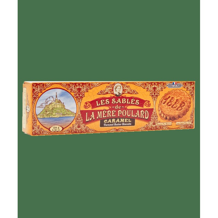 LA MERE POULARD CARAMEL BUTTER BISCUITS 125 GM