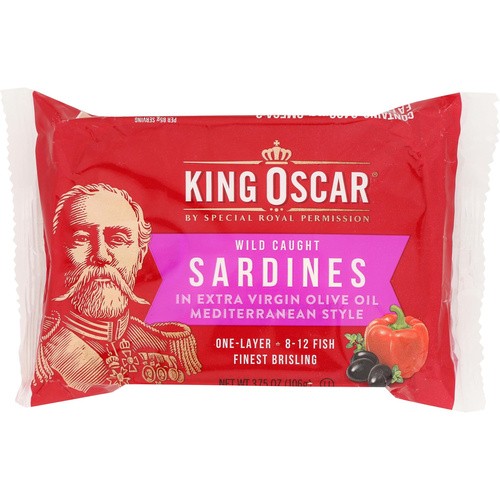KING OSCAR SARDINES MED OV 3.75 OZ