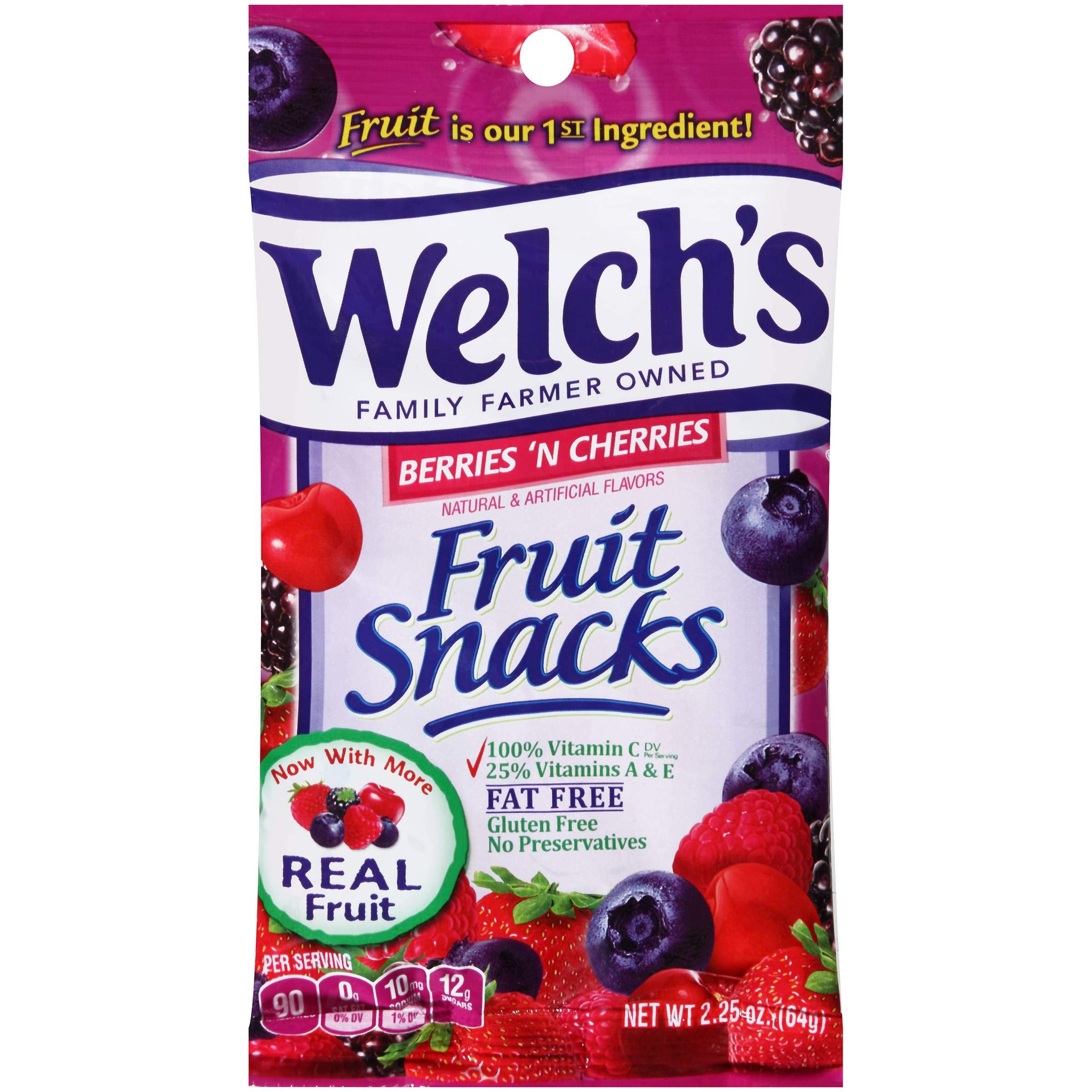 Welch's Berriies 'N Cherries 2.25 Oz