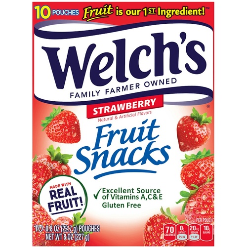 WELCHS STRAW FRUIT SNACK                 1 OZ