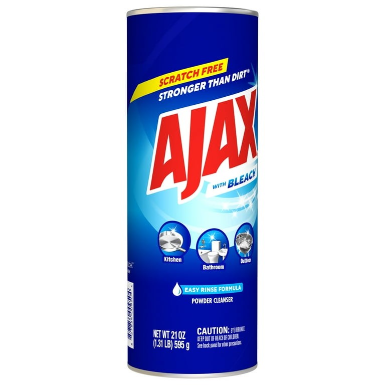 AJAX WITH BLEACH POWDER CLEANER 21 OZ
