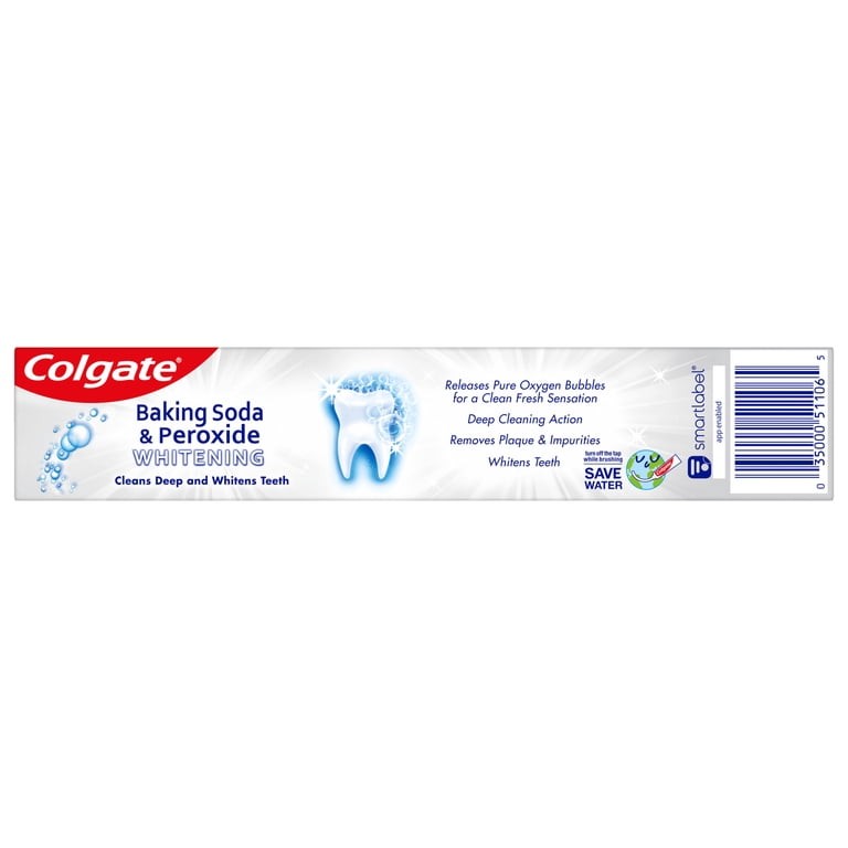 Baking Soda And Peroxide Whitening Toothpaste Brisk Mint 2.5 OZ