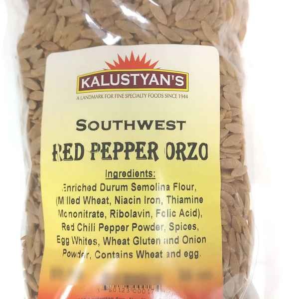KALUSTYANS SOUTHWEST RED PEPPER ORZO 2 Lbs