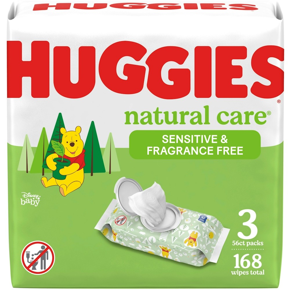 Huggies Natural Care Soft Wipes 56 Count