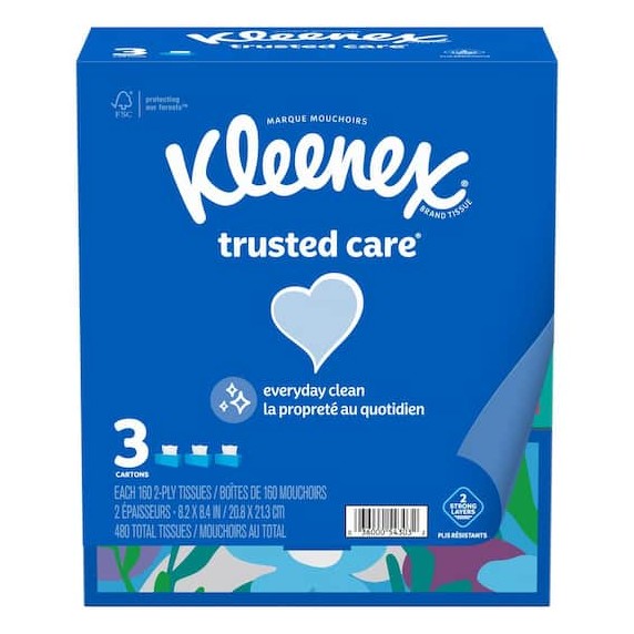 Kleenex Trusted Care Tissue In A Box 144 PCS