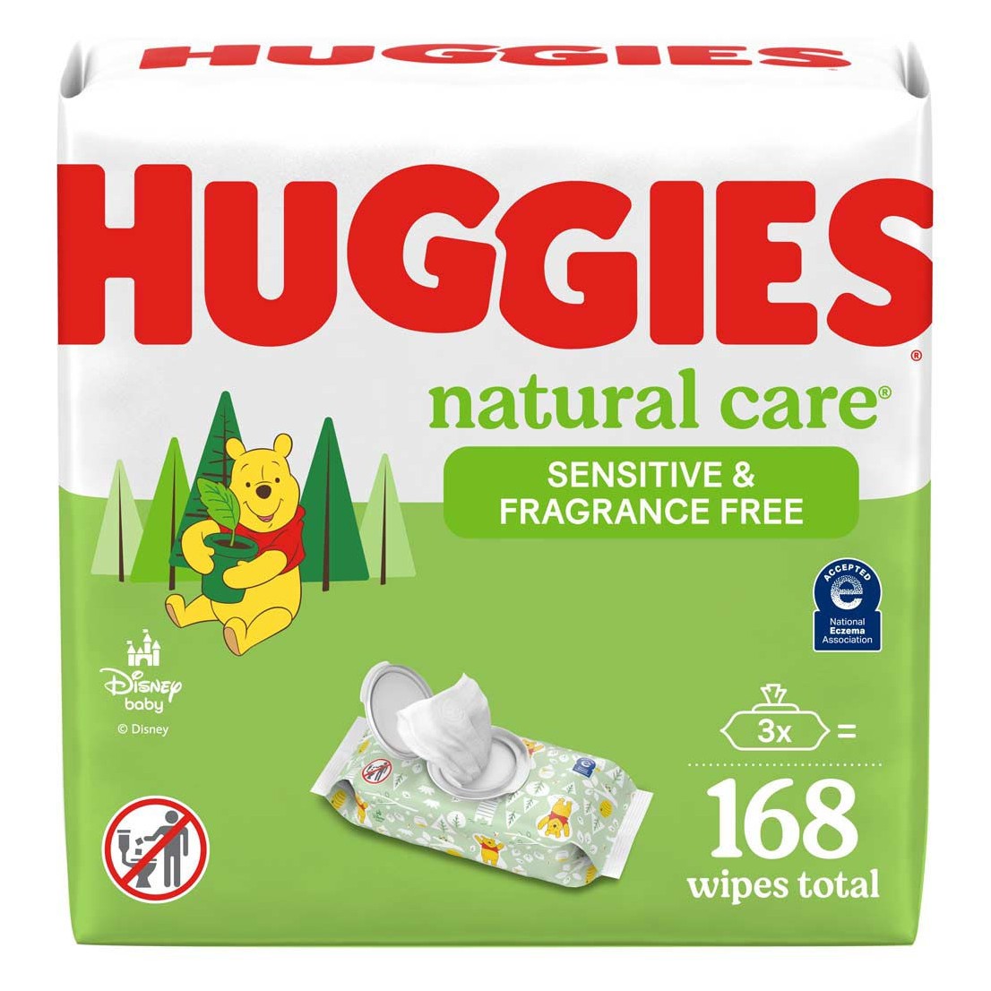 Huggies Natural Care Wipes 168 Count