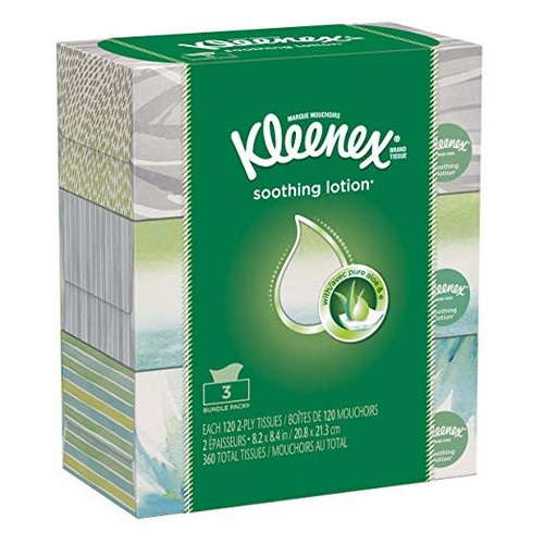 KLEENEX LOTION WHITE 120 COUNT