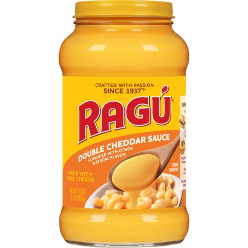 RAGU PASTA SAUCE DOUBLE CHEDDAR JAR 16 OZ