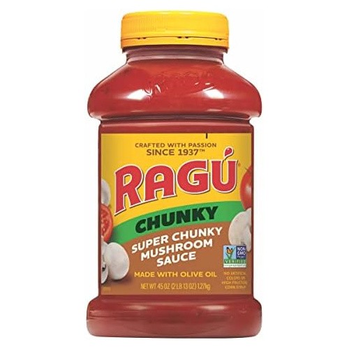 RAGU CHUNKY MUSHROOM SAUCE 45 OZ