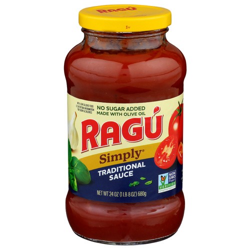 RAGU SIMPLY TRADITIONAL PASTA SAUCE 24 OZ