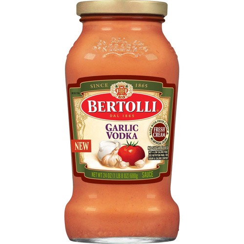 BERTOLLI GARLIC VODK 24 OZ
