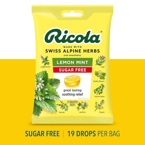 RICOLA SUGAR FREE 19 COUNT