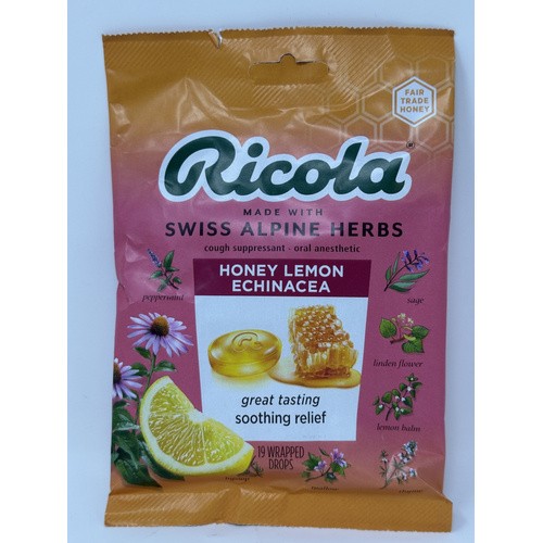 RICOLA HONEY LEM BAG 19 COUNT