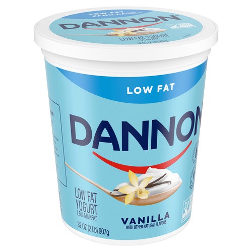 DANNON NATURAL LOW FAT VANILLA YOGUR 32 OZ