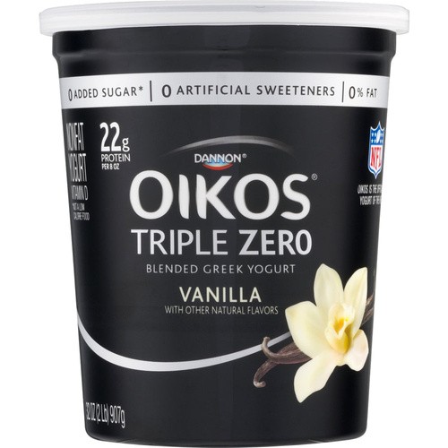 DANNON OIKOS TRIPLE ZERO VANILLA 32 OZ