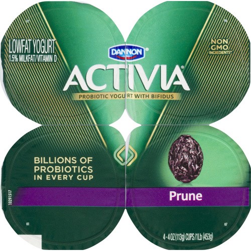 DANNON ACTIVIA PRUNE 4 PACK 16 OZ