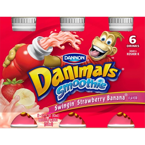 DANIMALS SMOOTHIE STR/BANANA 37.2 FLOZ