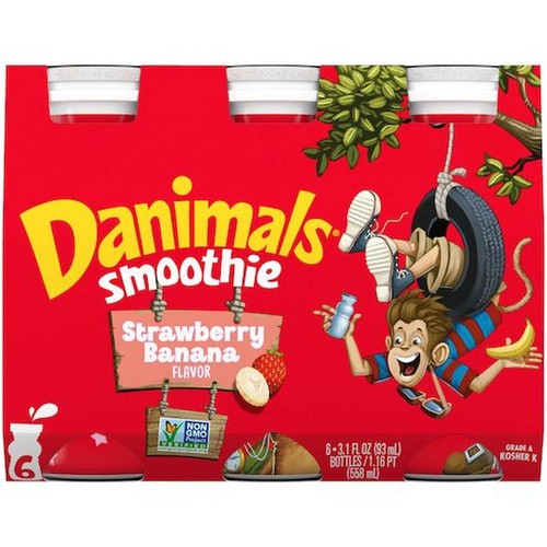 DANNON DANIMALS STRAWBERY BANA 18.6 OZ