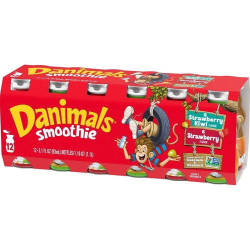 DANNON DANIMALS STRAWBERRY KIWI 12PK 37.2 OZ