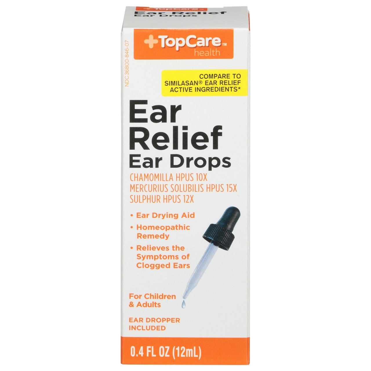 TOP CARE EARACHE RELIEF DROPS 0.4 OZ