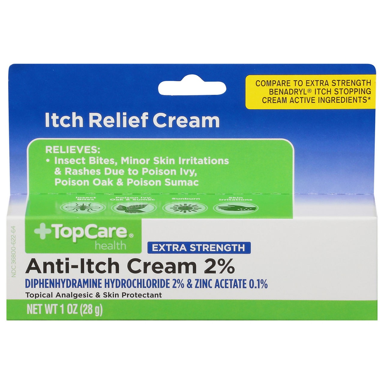 TOP CARE ANTI ITCH 2 CRM 1 OZ