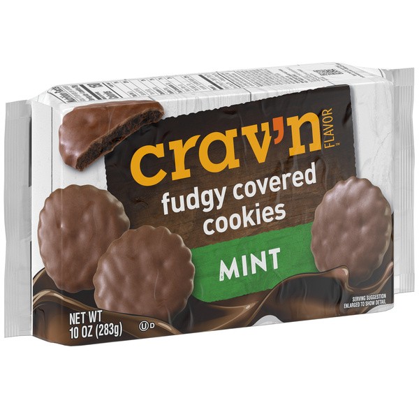 CRAVN FLAVOR FUDGE MINT COOKIES 10 OZ