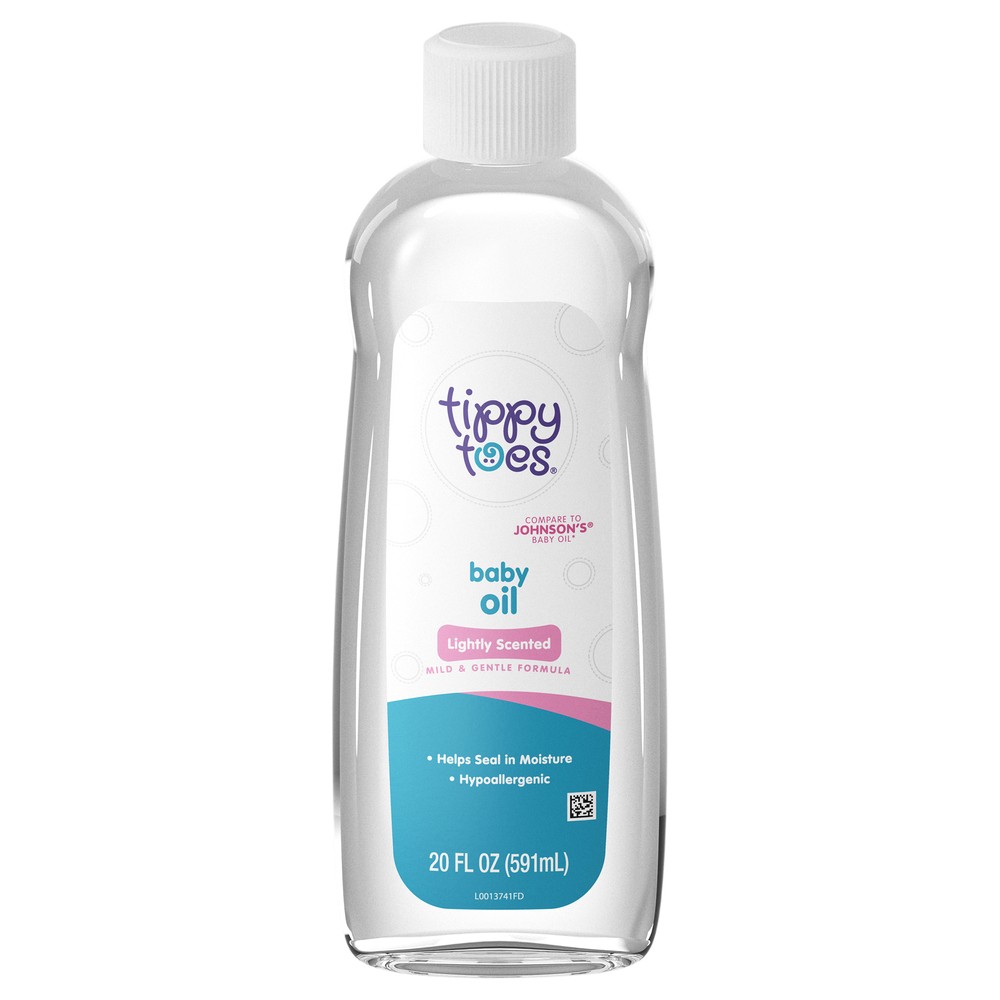 TIPPY TOES BABY OIL LIGHTLY SCENTED 20 OZ