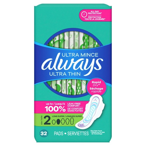 ALWAYS PADS ULTRA FRSH LONG W/WINGS      32 COUNT
