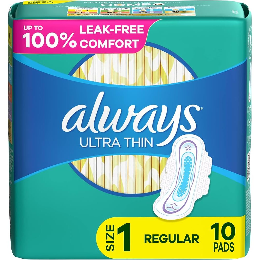 ALWAYS ULTRA THIN REGULAR W/WINGS 10 COUNT
