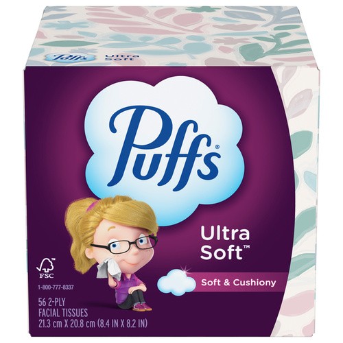 PUFFS UL SF&STRNG CU 56 COUNT