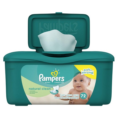 PAMPERS NAT CLN WIPES 72 COUNT