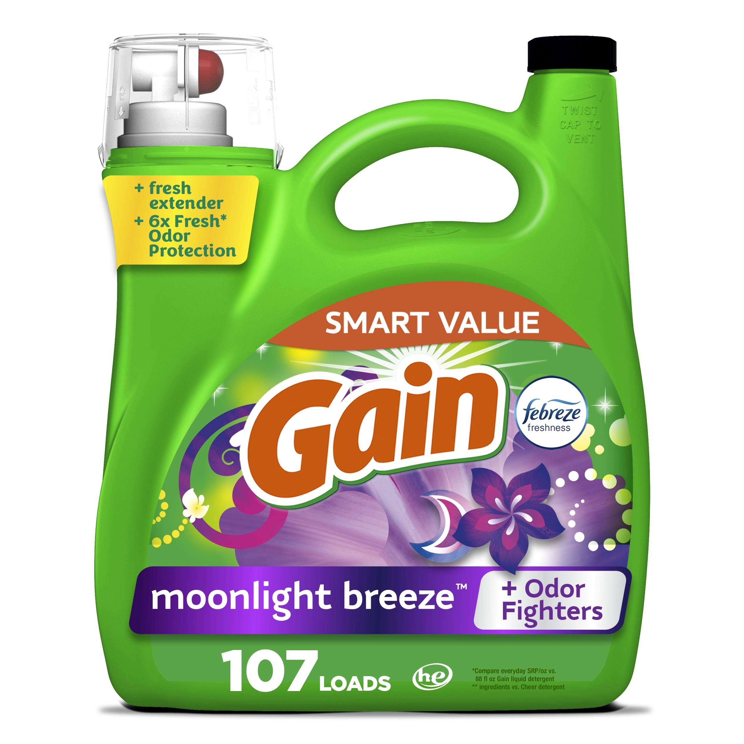 Gain Moonlight Breeze Liquid Detergent 46 Floz