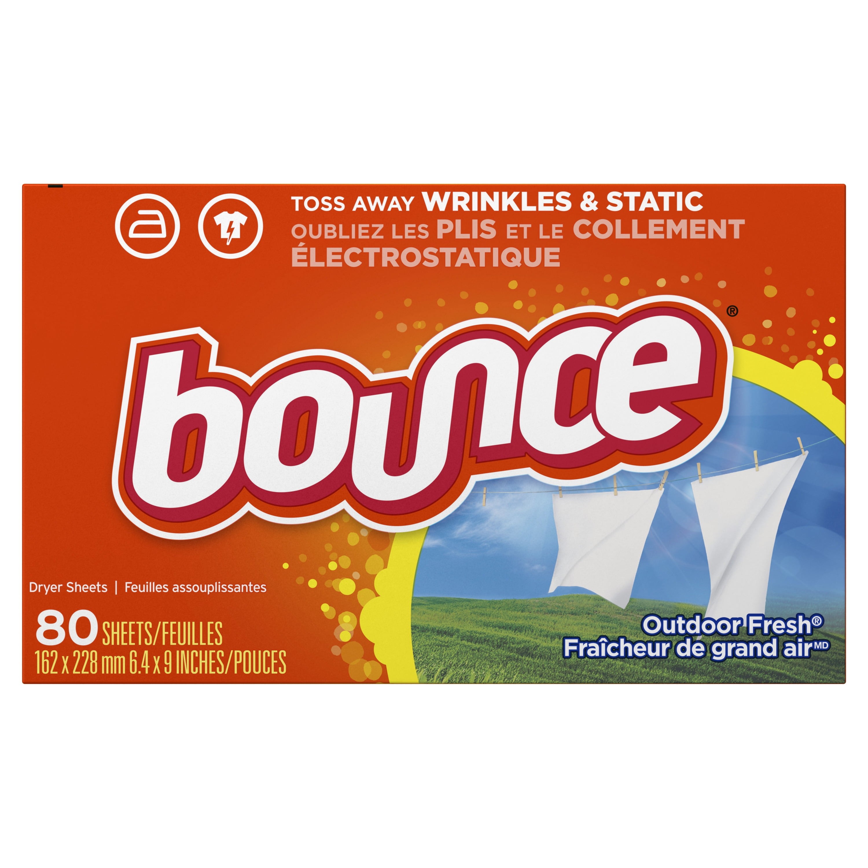 BOUNCE SINGLE SHEETS 80CT