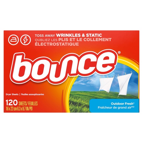 BOUNCE OUTDOOR 120 CT.                   120 COUNT