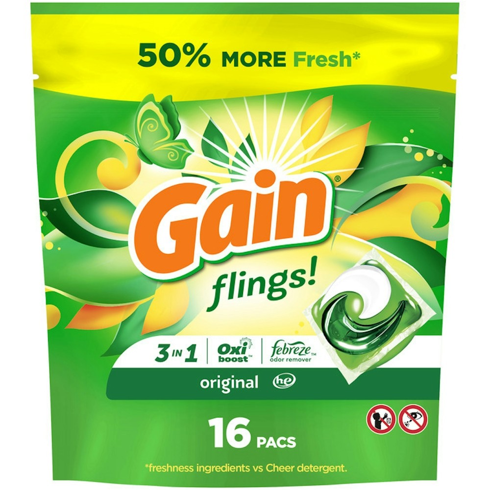 Gain Original 3 In 1 Pods Detergent 16 Pk